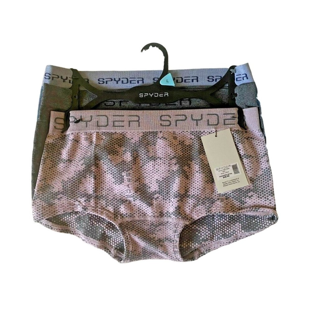 Spyder Women's Seamless Boyshort Panties 3 pack Size Large